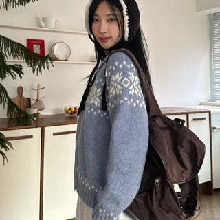 Kami Nordic Two Way Zip Up Cardigan
