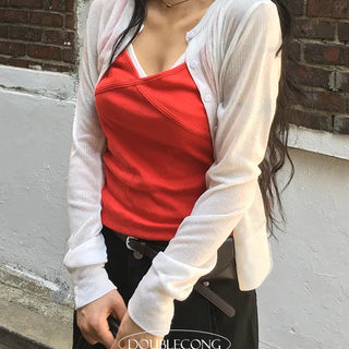Harry see through round cardigan