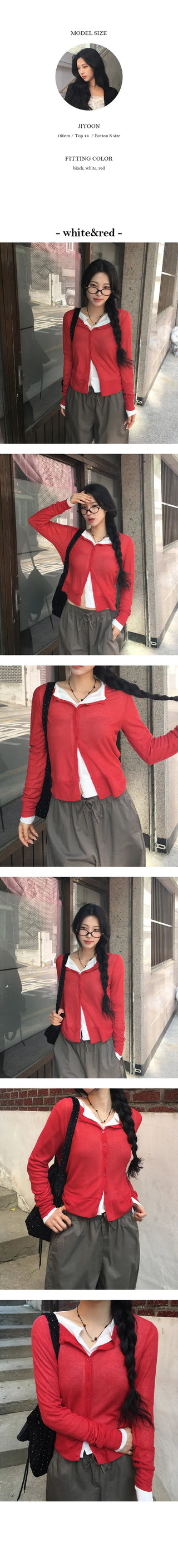 Harry see through round cardigan
