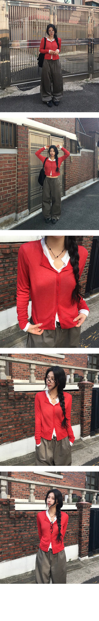 Harry see through round cardigan