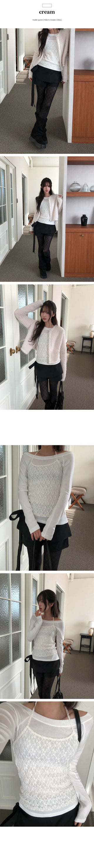 Rich Flower Lace Bustier Nashi