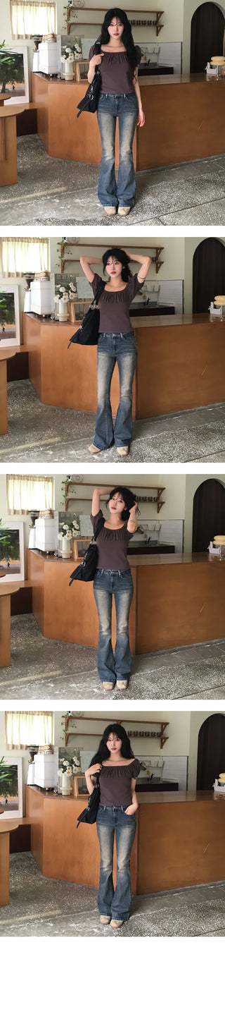 Dali Washed Span Bootcut Pants
