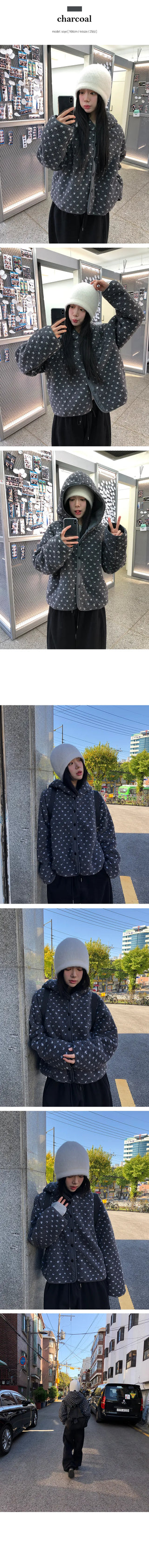 Dodo Dot Poggle Reversible Hooded Padding Jumper
