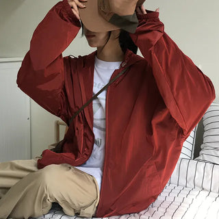 Days Nylon Overfit Hooded Jumper