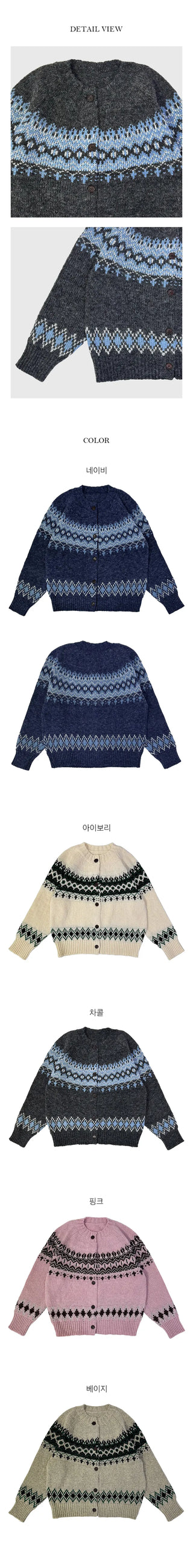 Denver Nordic Knit Cardigan