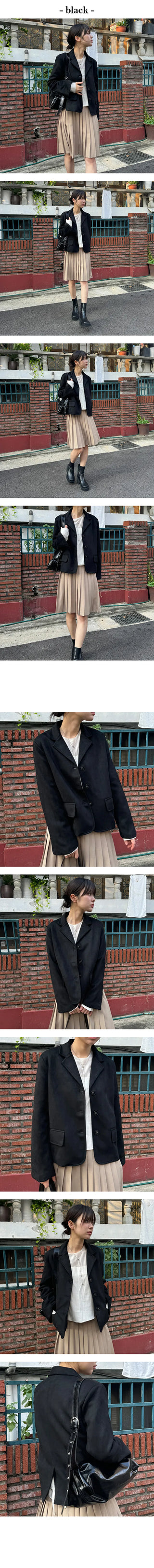 Gold short suede jacket