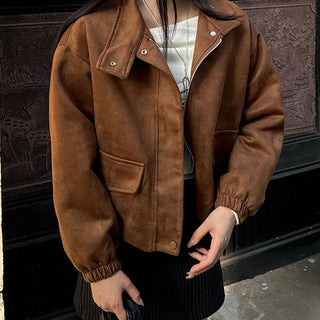Molly Suede Balloon Avant Jacket