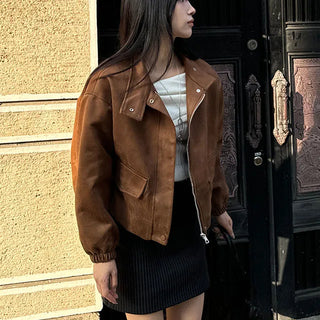 Molly Suede Balloon Avant Jacket