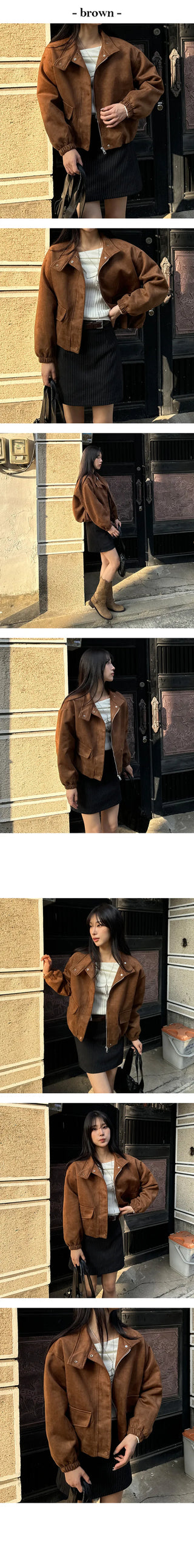Molly Suede Balloon Avant Jacket