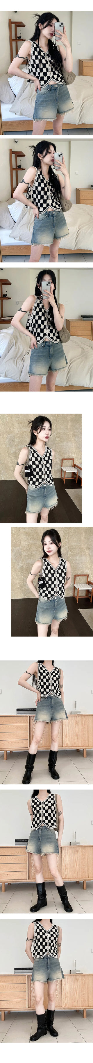 Hem surgical washed shorts