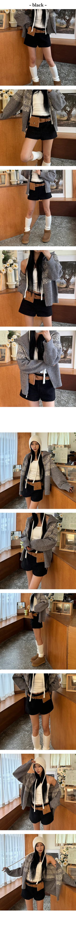 Drang Pogle Boucle Shorts