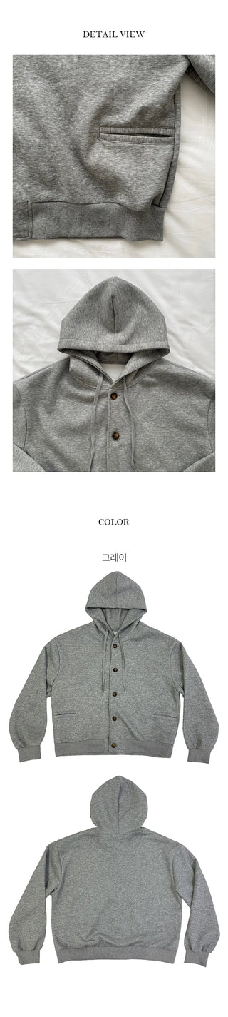 Cheese oversized hooded zip up cardigan