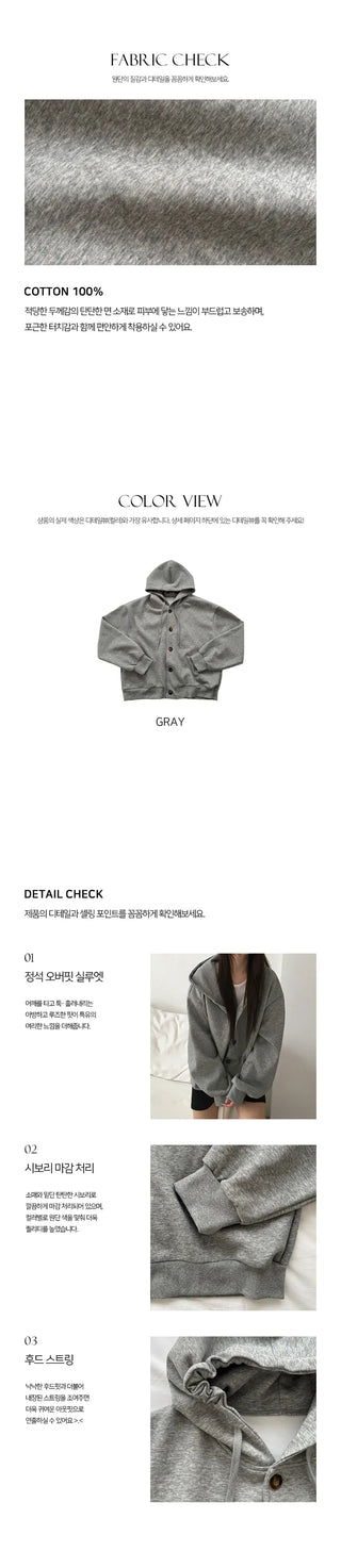 Cheese oversized hooded zip up cardigan