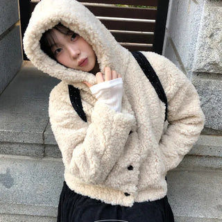 Milka Hooded Fur Jacket