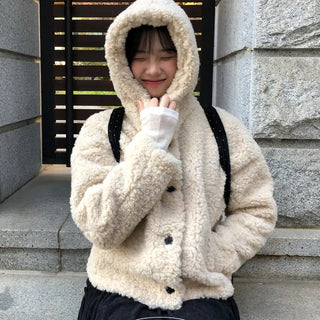 Milka Hooded Fur Jacket
