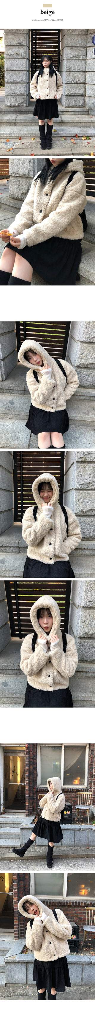 Milka Hooded Fur Jacket