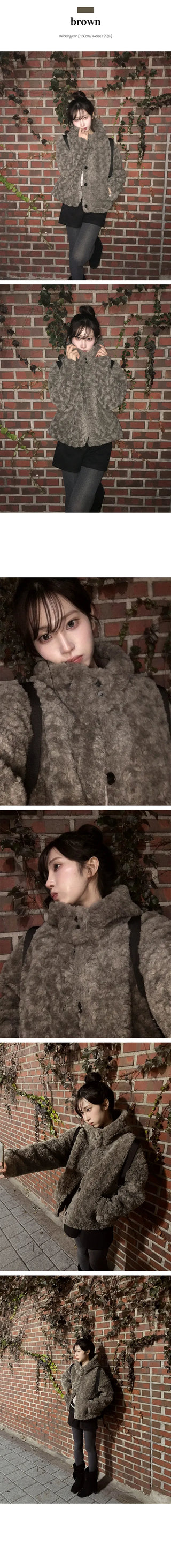 Milka Hooded Fur Jacket