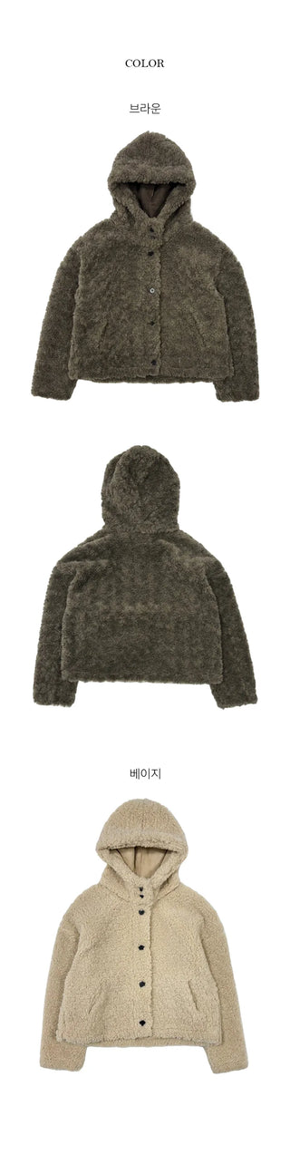 Milka Hooded Fur Jacket