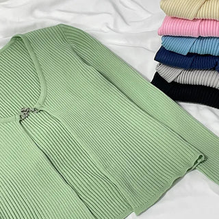 Buckle Chain Yeri Bolero Cardigan