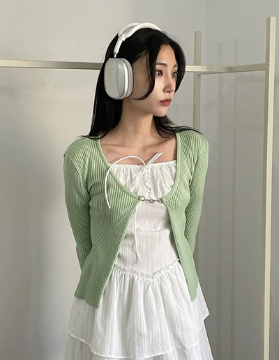 Buckle Chain Yeri Bolero Cardigan