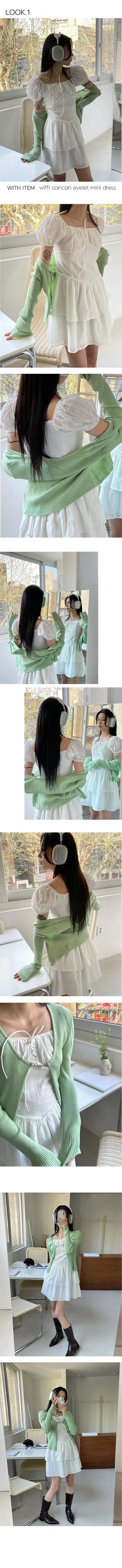 Buckle Chain Yeri Bolero Cardigan