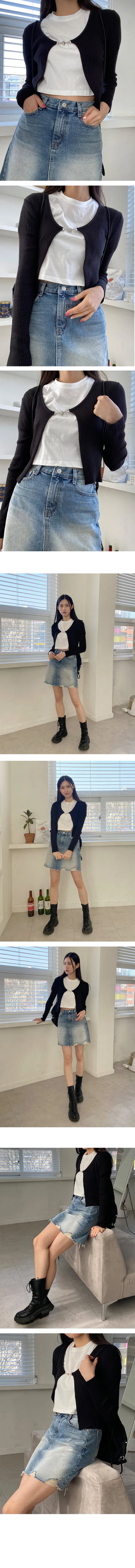 Buckle Chain Yeri Bolero Cardigan