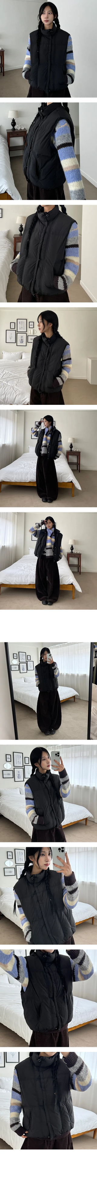 Maring high neck padded vest