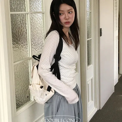 Sugar Uniqlo Dot Long Sleeve