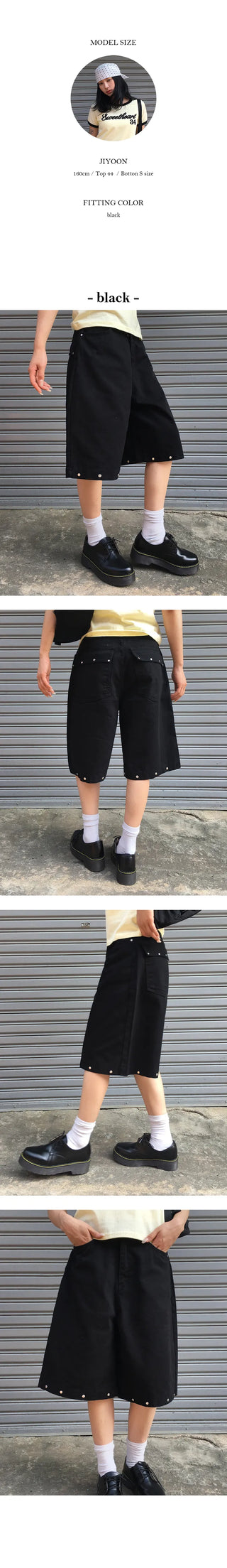 Merlin Studded Bermuda Pants