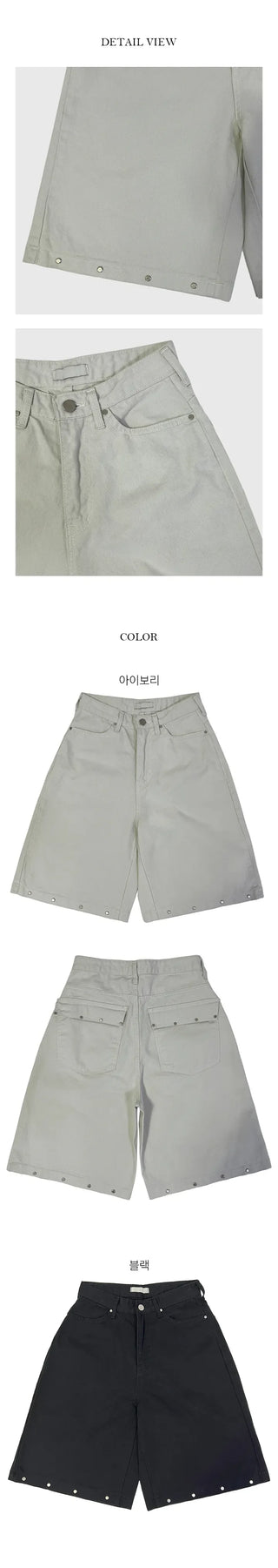 Merlin Studded Bermuda Pants