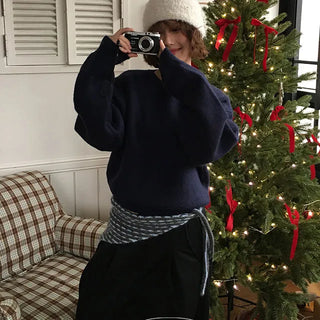 My Basic Loose Fit Round Knit