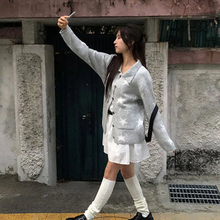 Star Vintage Knit Cardigan
