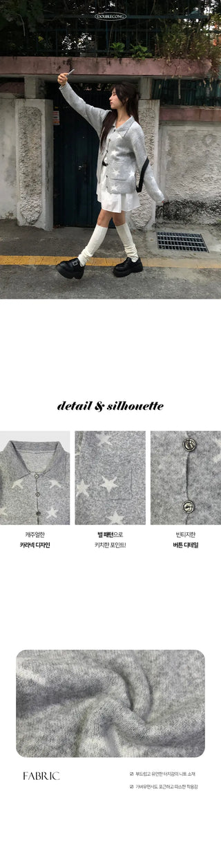 Star Vintage Knit Cardigan