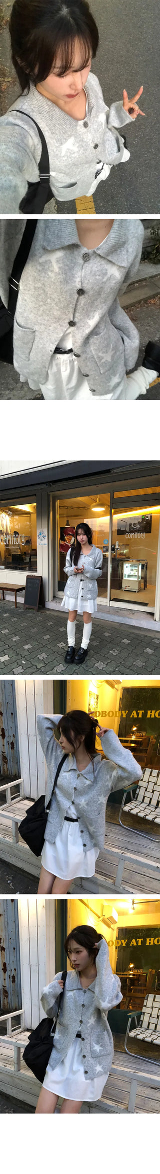 Star Vintage Knit Cardigan
