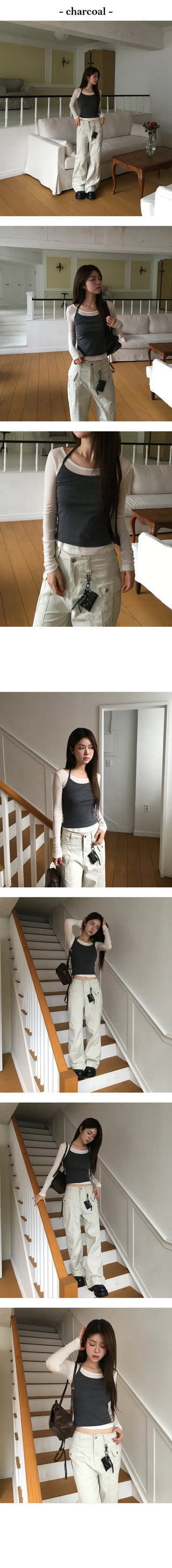 Bones Layered Halter Nashi