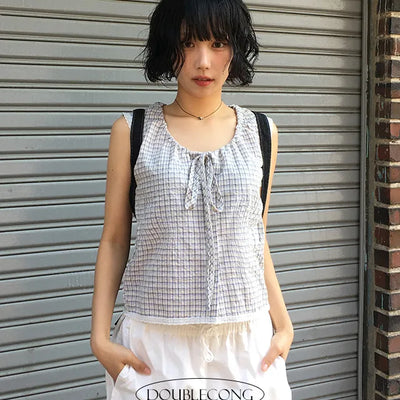 Check Lace Nashi