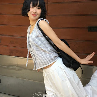 Check Lace Nashi