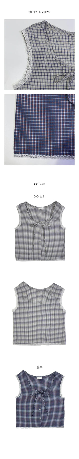 Check Lace Nashi