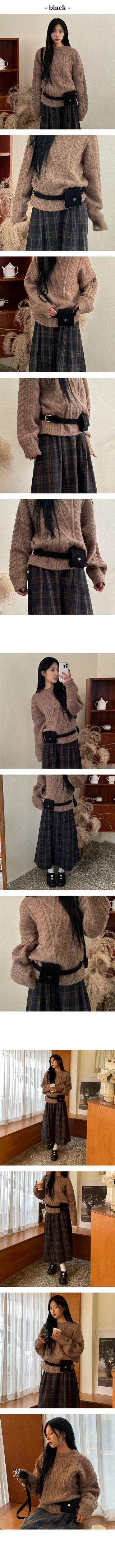 Marel Suede Mini Wallet Belt