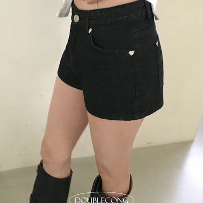 Heart Studded Shorts