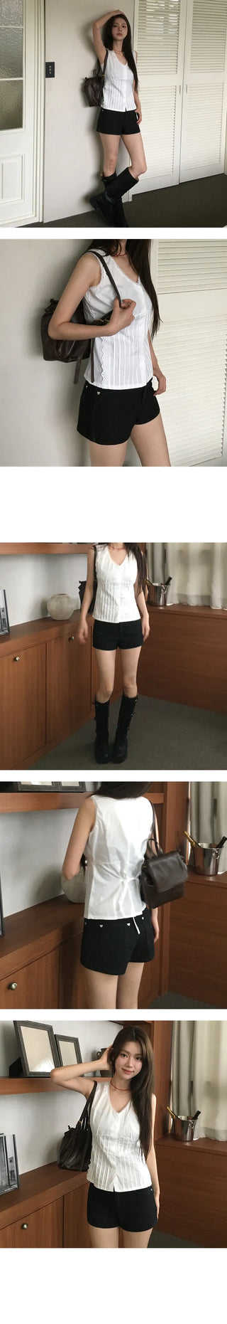 Heart Studded Shorts