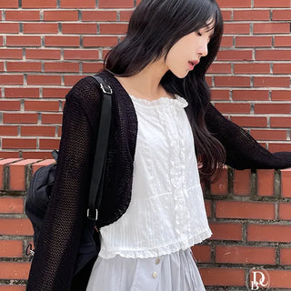 Pure Mesh Loose Fit Bolero