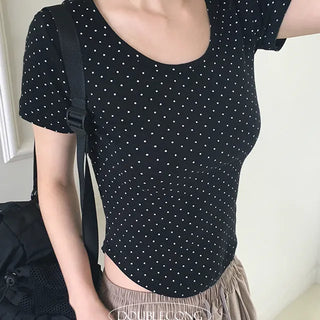 Begin Dot Crop Short Sleeve