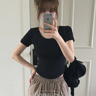 Begin Dot Crop Short Sleeve