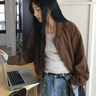 Martin suede collar jacket