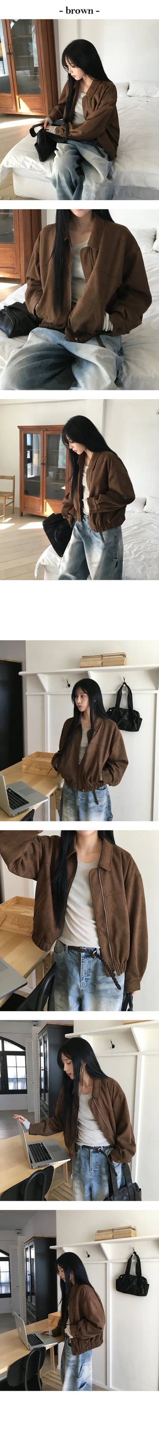Martin suede collar jacket