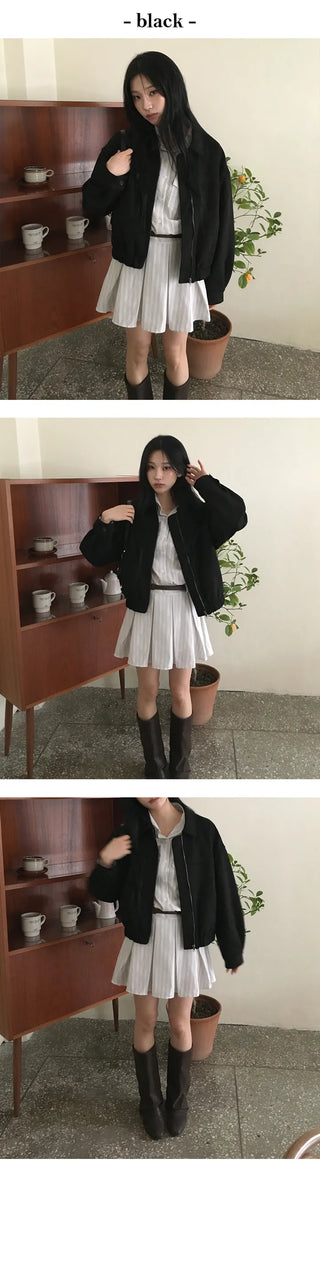Martin suede collar jacket