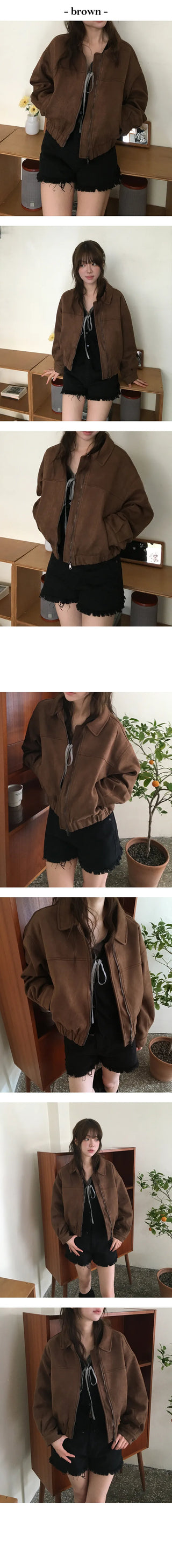 Martin suede collar jacket