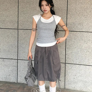 Nurse Halter Nashi T shirt Set