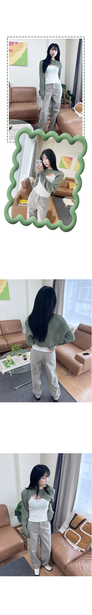 Soy Knit Crop Bolero